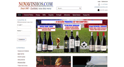 Desktop Screenshot of novavinhos.com